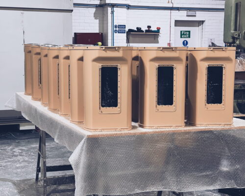 High End GRP Surveillance Camera Housing Incorporating EMC Shielding