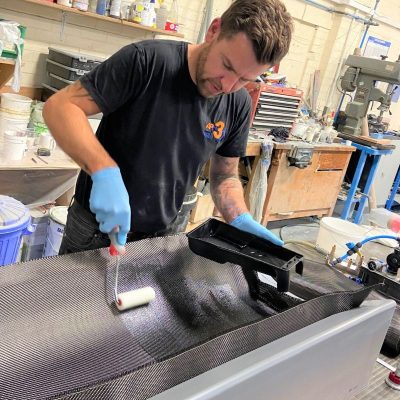 Wetting Out A Carbon Fibre Side Skirt For A Low Volume Niche Vehicle