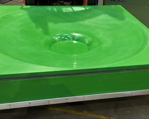 A 2 Metre Diameter Fibreglass Pattern CNC Machined Inhouse By APH3G For A Commercial Lighting Unit