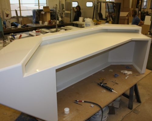 Fully Painted Foyer Desk For London Based Blue Chip Client