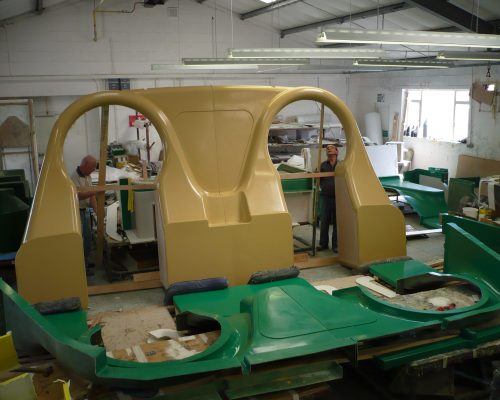 Single Piece GRP Layup For Driverless Vehicle Based At Terminal 5 London Heathrow
