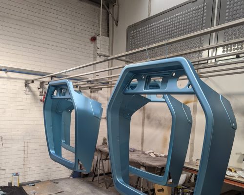 Front Vehicle Surround Manufactured From 6mm PETG And Sprayed To Customers Requirements